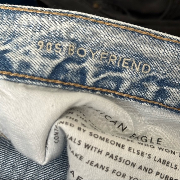 AMERICAN EAGLE Outfitters 90s Boyfriend Relaxed Fit Rainbow Pocket Jeans Size 6 - Picture 13 of 16